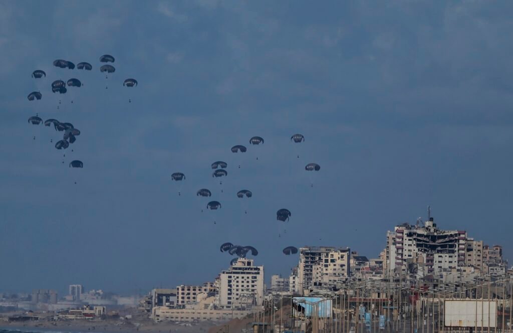 Die USA und Jordanien führten eine Luftoperation zur Unterstützung von Gaza durch