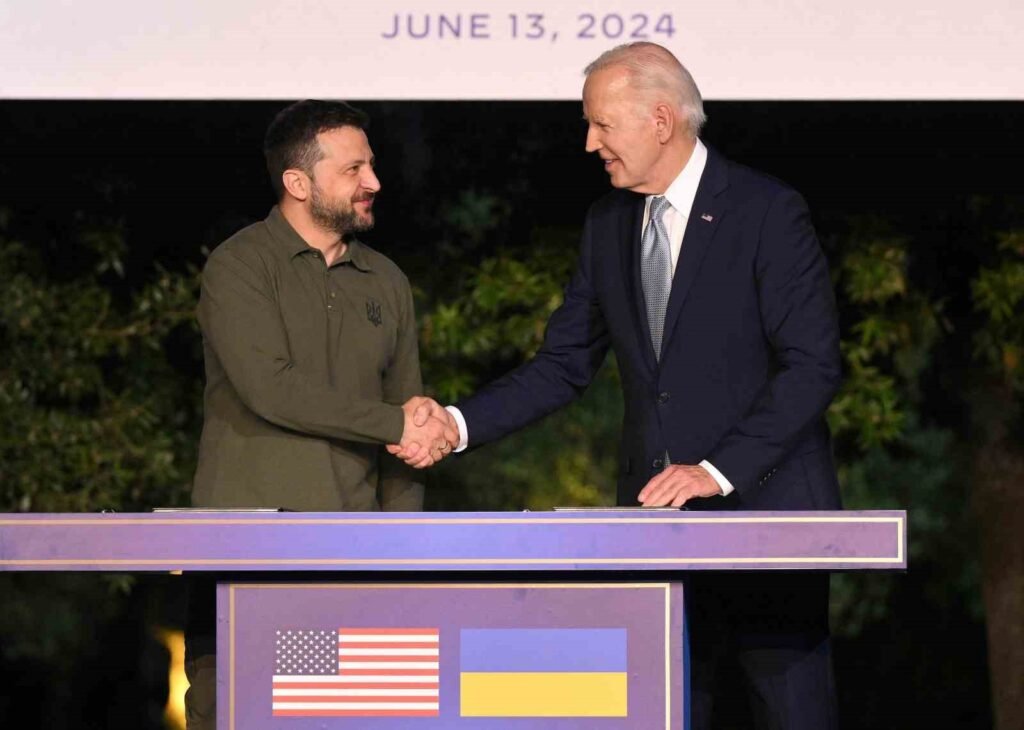 Die USA und die Ukraine haben auf dem G7-Gipfel ein Sicherheitsabkommen unterzeichnet