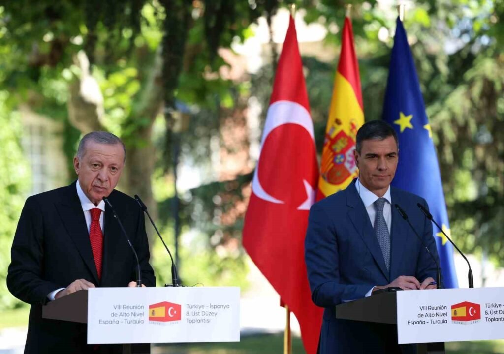 Gespräche zwischen Präsident Erdogan und Ministerpräsident Sanchez