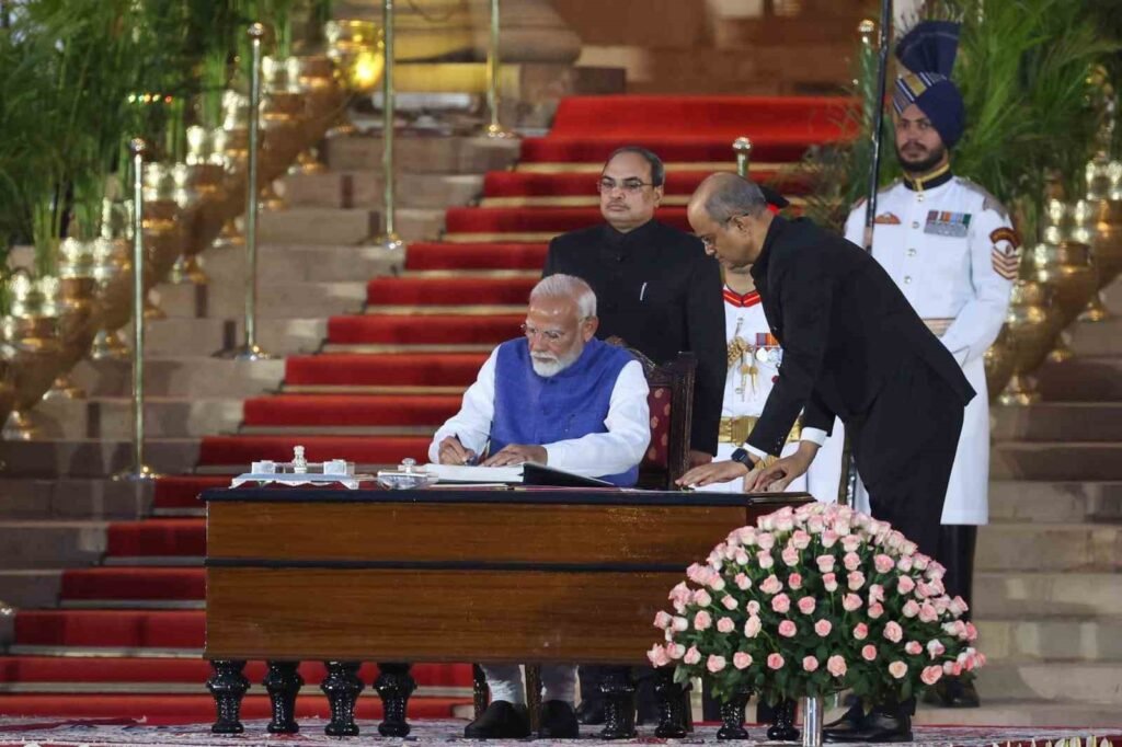 Narendra Modi hat seine dritte Amtszeit als Premierminister angetreten