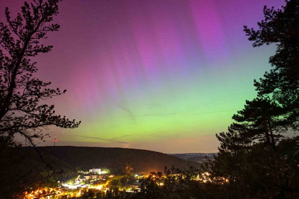 Una explosión solar provocó auroras boreales en Alemania