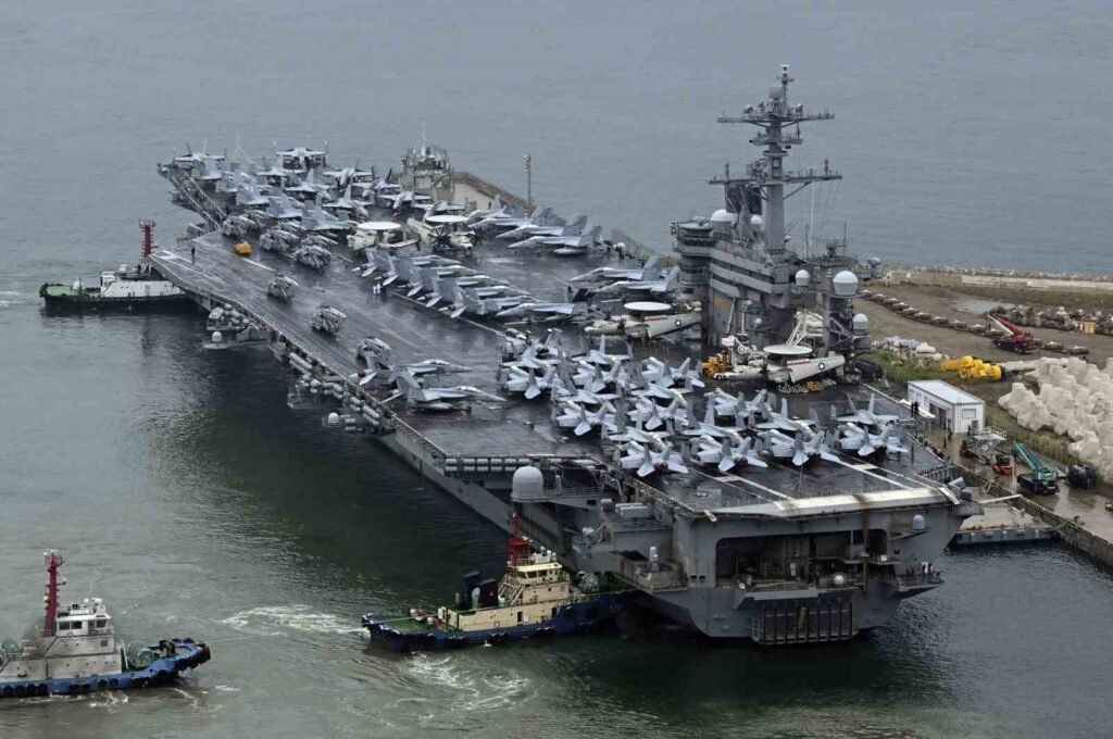 El portaaviones estadounidense Theodore Roosevelt llegó a Corea del Sur