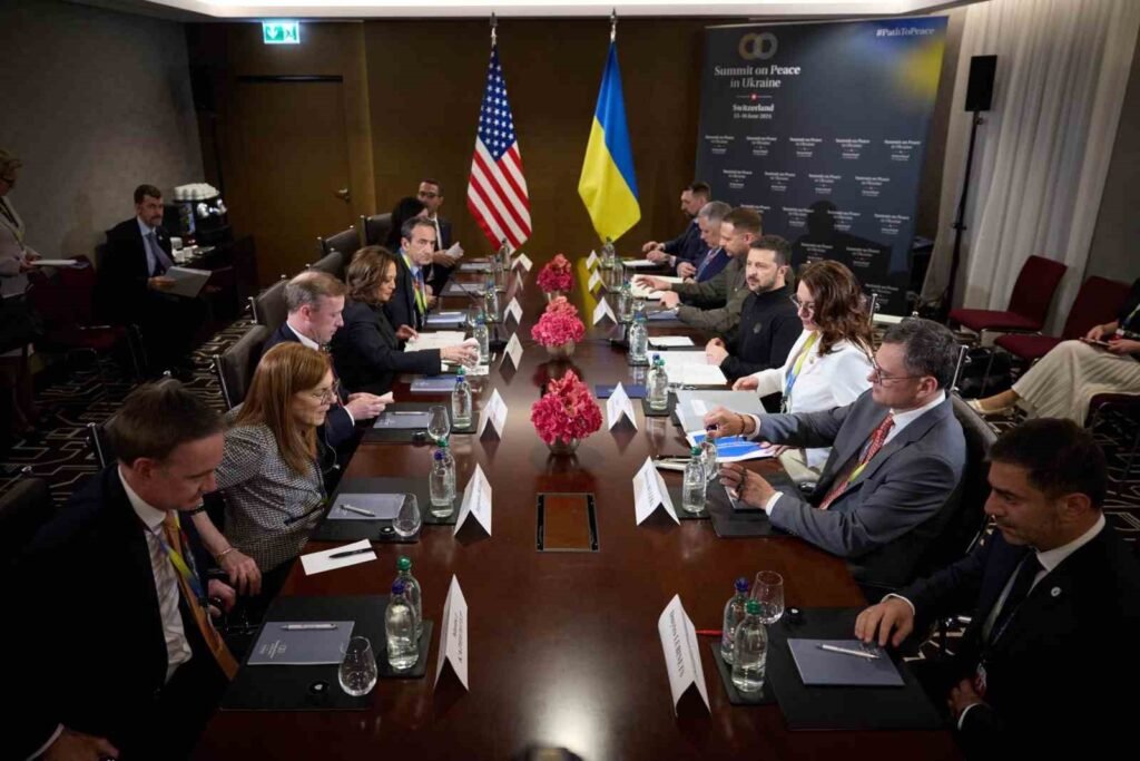 El Presidente de Ucrania, Zelenskiy, se reunió con la Vicepresidenta de los Estados Unidos, Harris