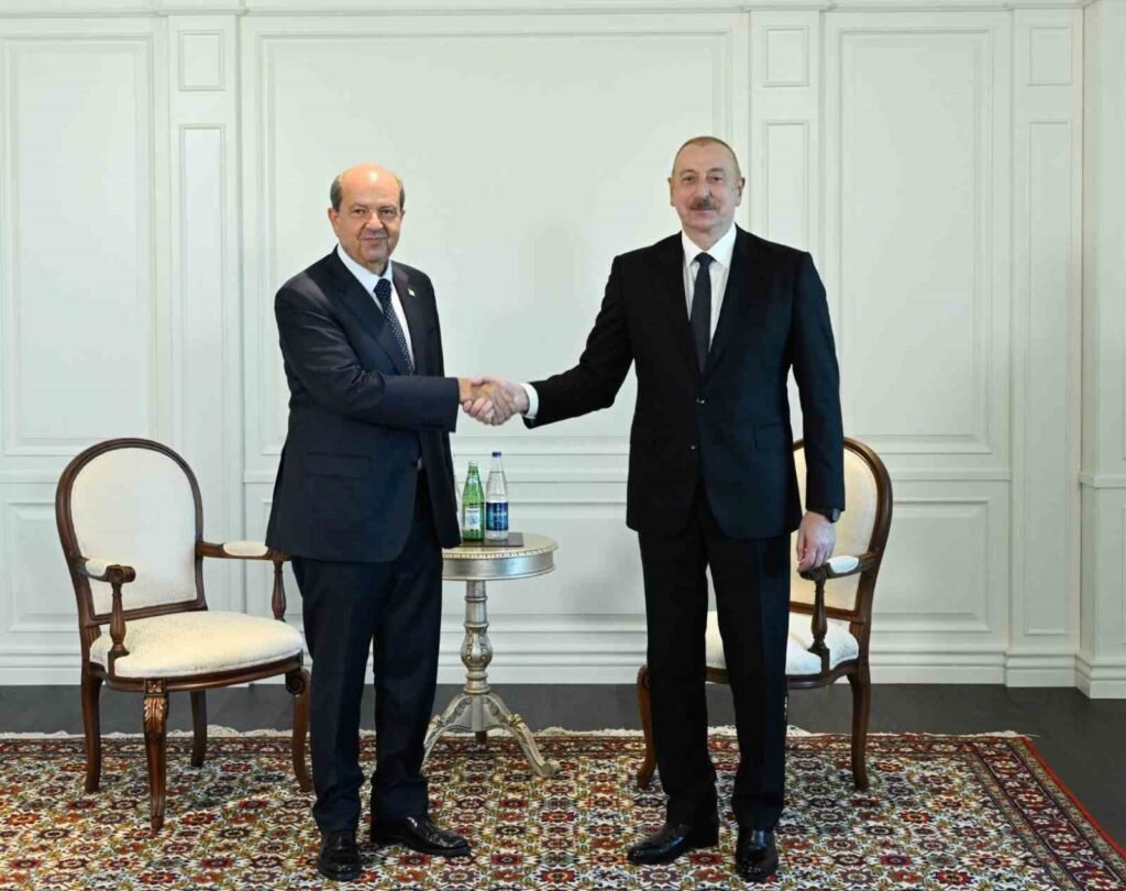 Le Président de la République turque de Chypre du Nord, Ersin Tatar, en visite en Azerbaïdjan