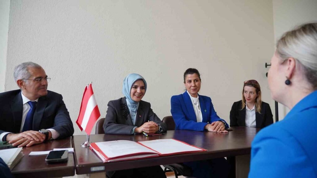 Les entretiens internationaux de la ministre de la Famille et des Services sociaux, Mahinur Özdemir Göktaş.