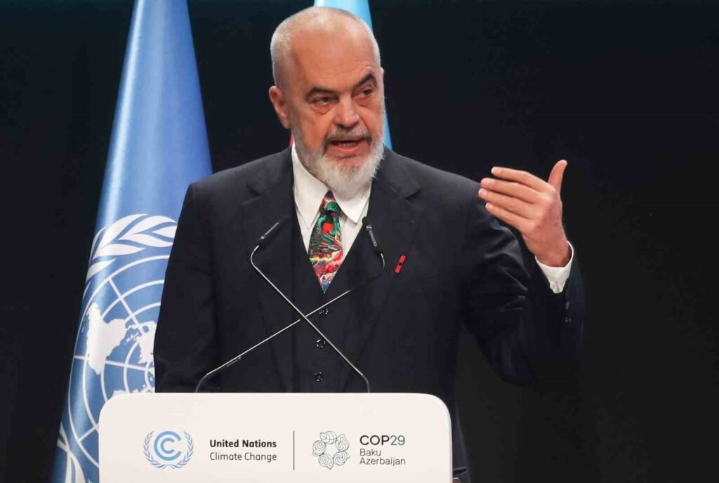 Les critiques d’Edi Rama sur le changement climatique lors de la conférence COP29.