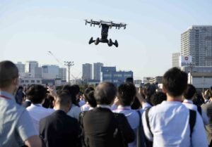 HEXA: L’aereo volante ha effettuato uno spettacolo di volo a Tokyo