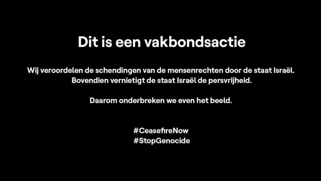 Il Belgio ha protestato contro Israele durante la trasmissione dell’Eurovision