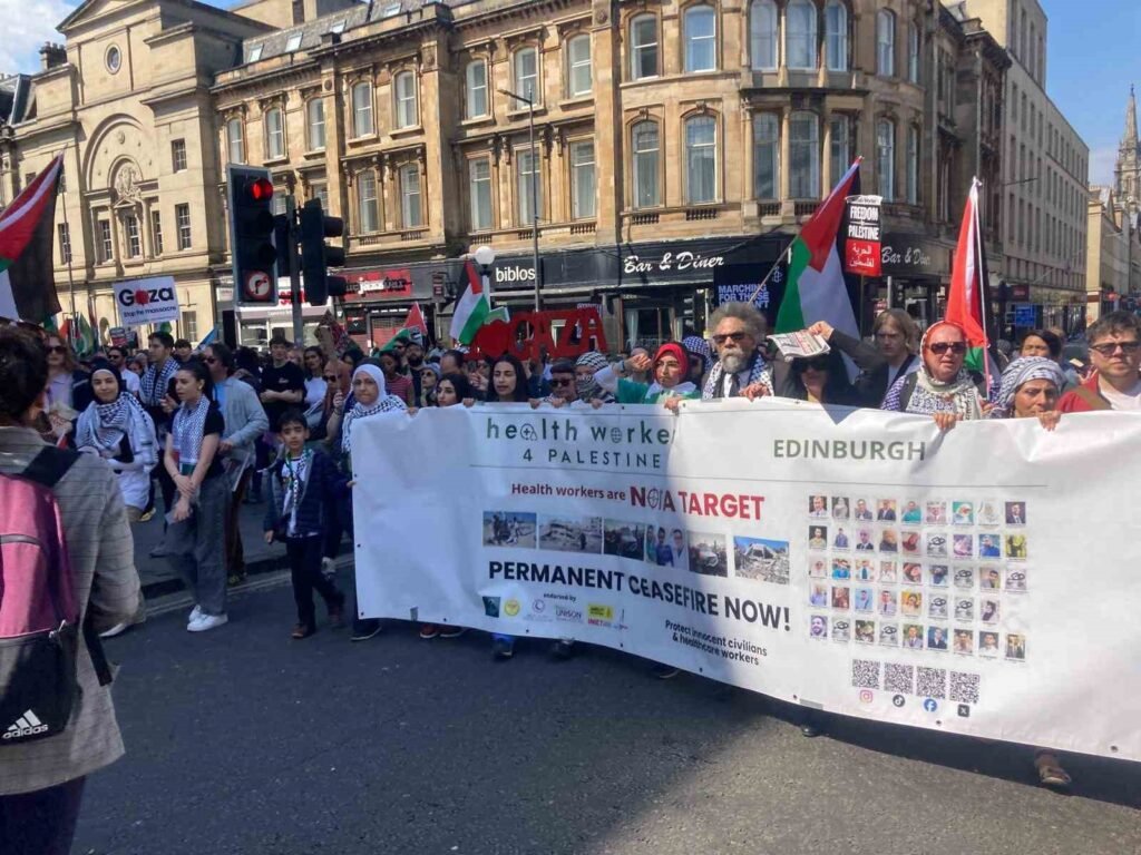 In Scozia continuano le manifestazioni di sostegno alla Palestina