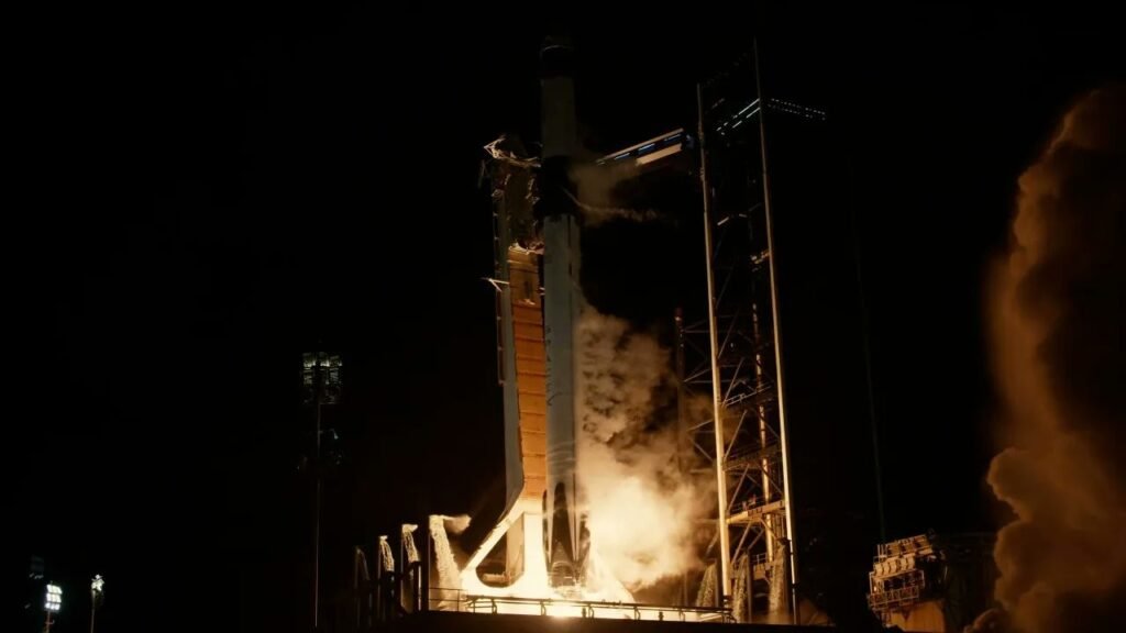 The Falcon-9 rocket carrying the Dragon spacecraft was successfully launched