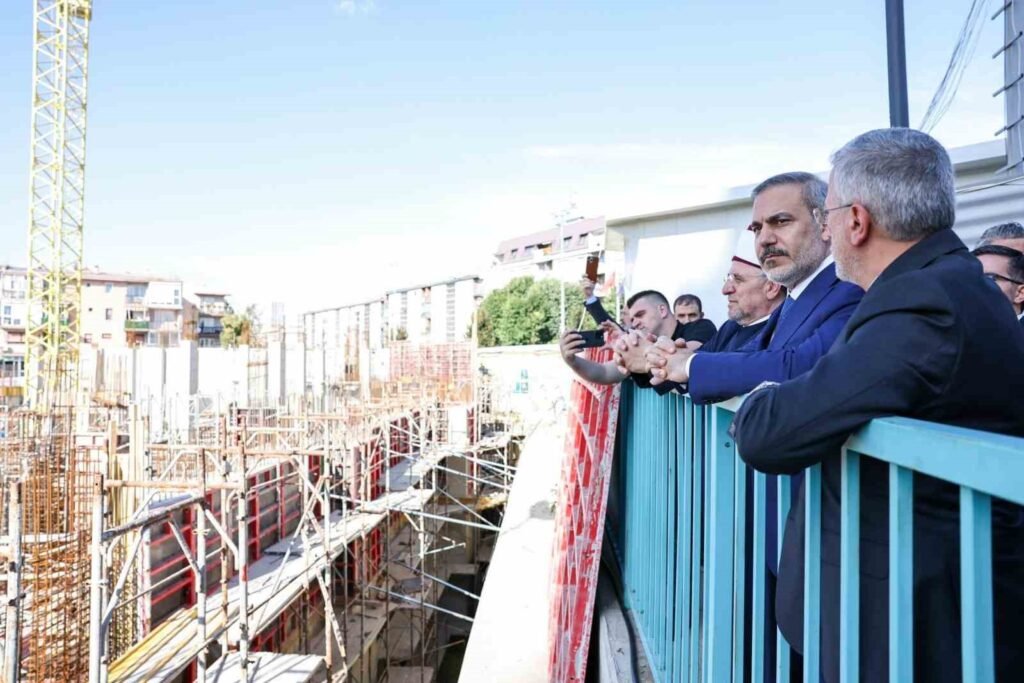 Minister Fidan visited the construction of the Priština Mosque